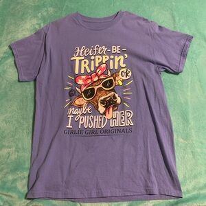 Girlie Girl Originals Purple Graphic Tee